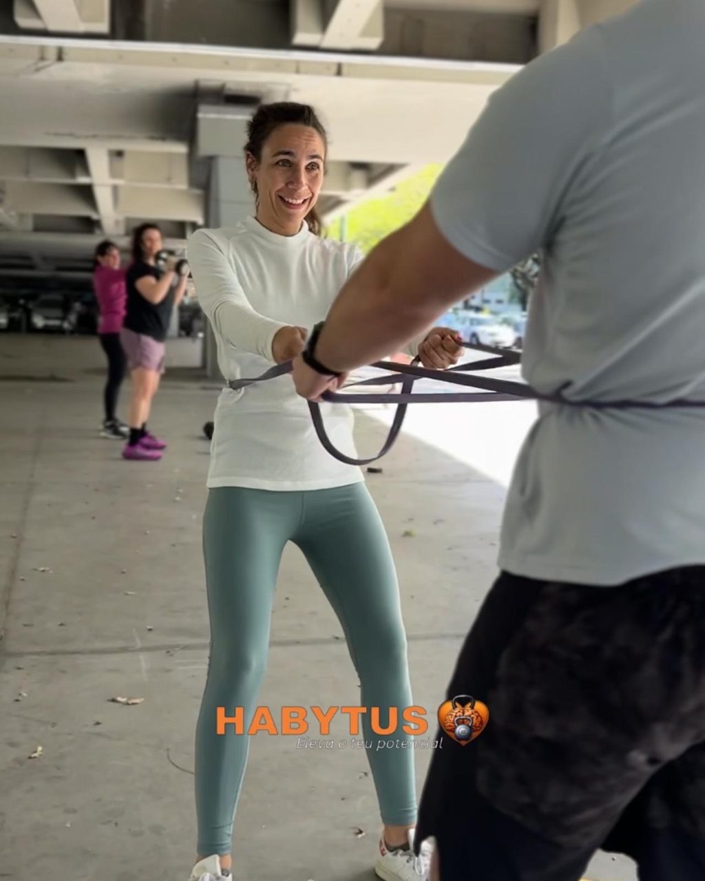 Aula de grupo ao ar livre da HABYTUS